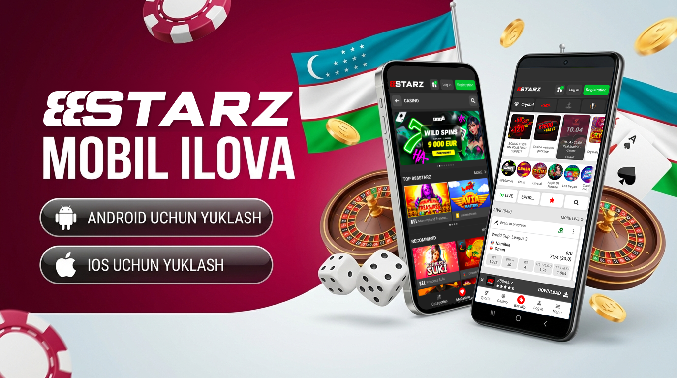 888Starz mobil ilovasini yuklab oling va o‘ynang